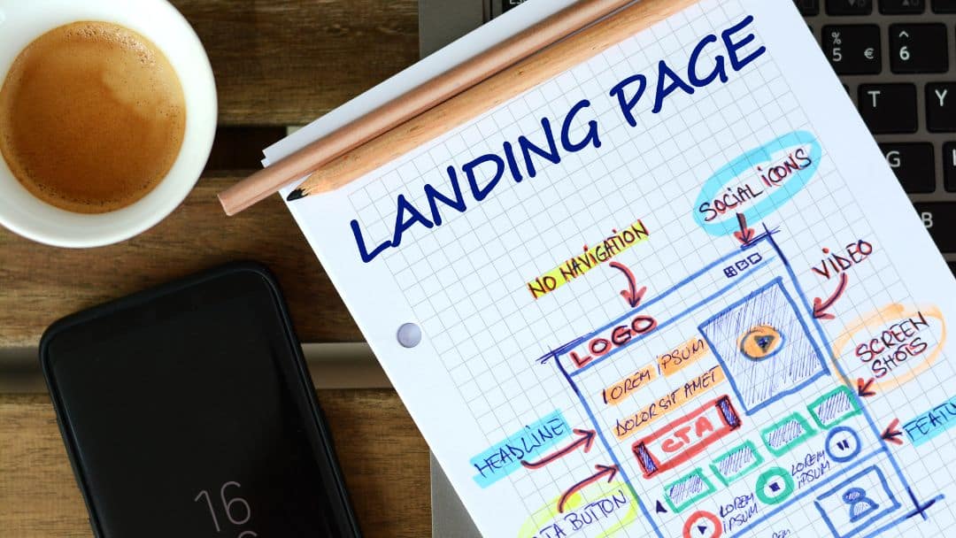 landing page drafting